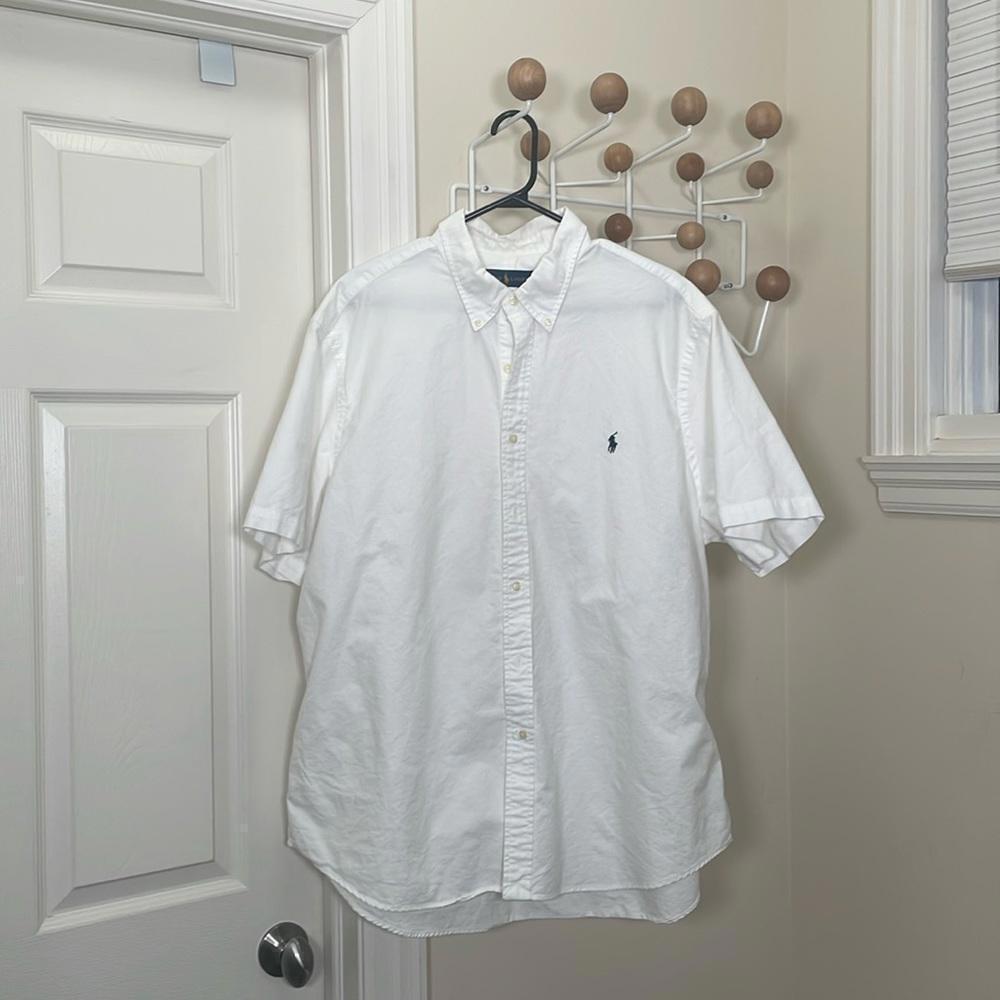 Ralph Lauren - Short Sleeve button Down - White - XXL